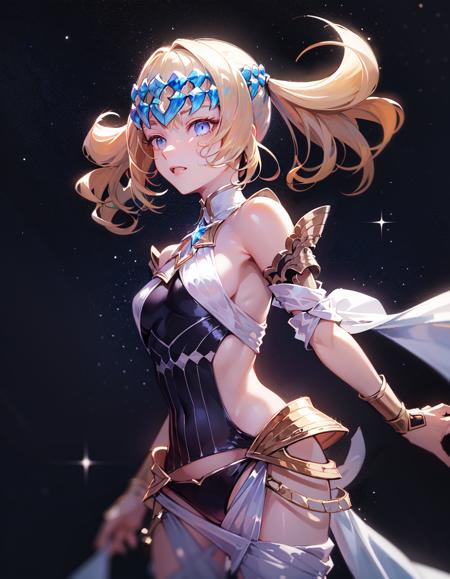23616-2069543875-(masterpiece, best quality, high resolution), (((shining crystal crown))), _OfiicialOutfit, Pollux, 1girl, solo，_, night sky gal.png